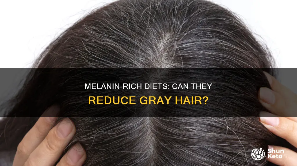 will increasing melanin in your diet decrease gray hair