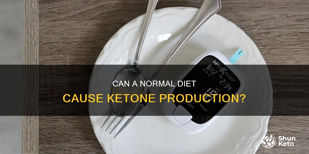 will ketones show up on a normal diet