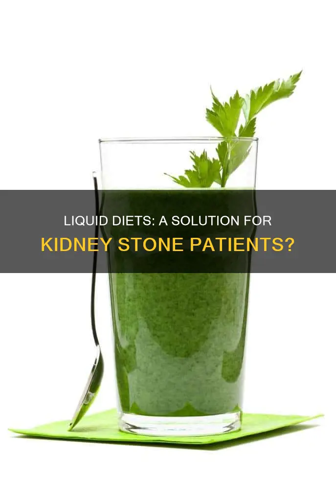 will liquid diet help with uers