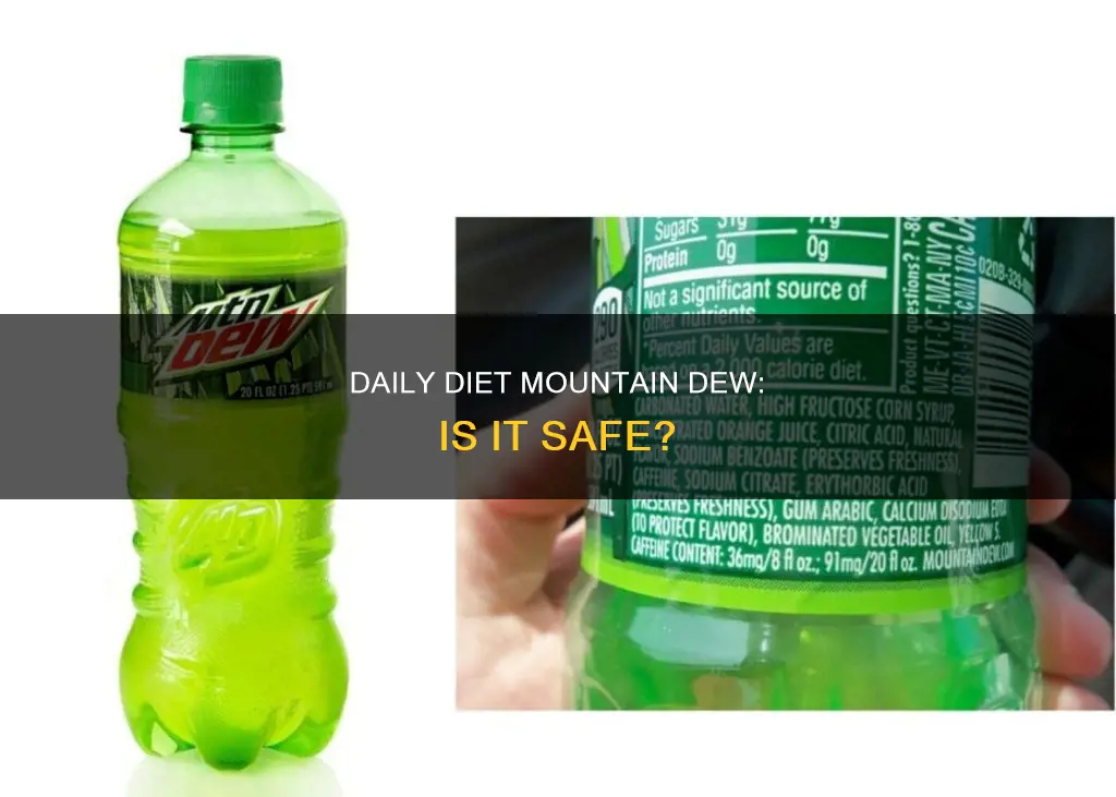 will one diet mountain dew per day hurt me