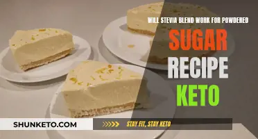 Using Stevia Blend as Powdered Sugar for Keto Recipes