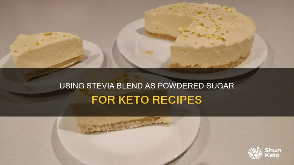 will stevia blend work for powdered sugar recipe keto