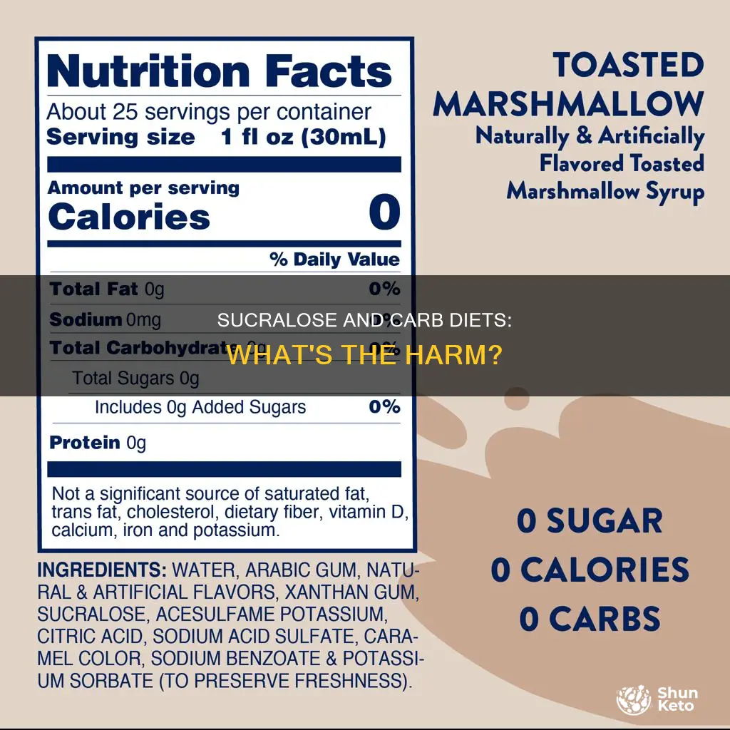 will sucralose hurt my carb diet