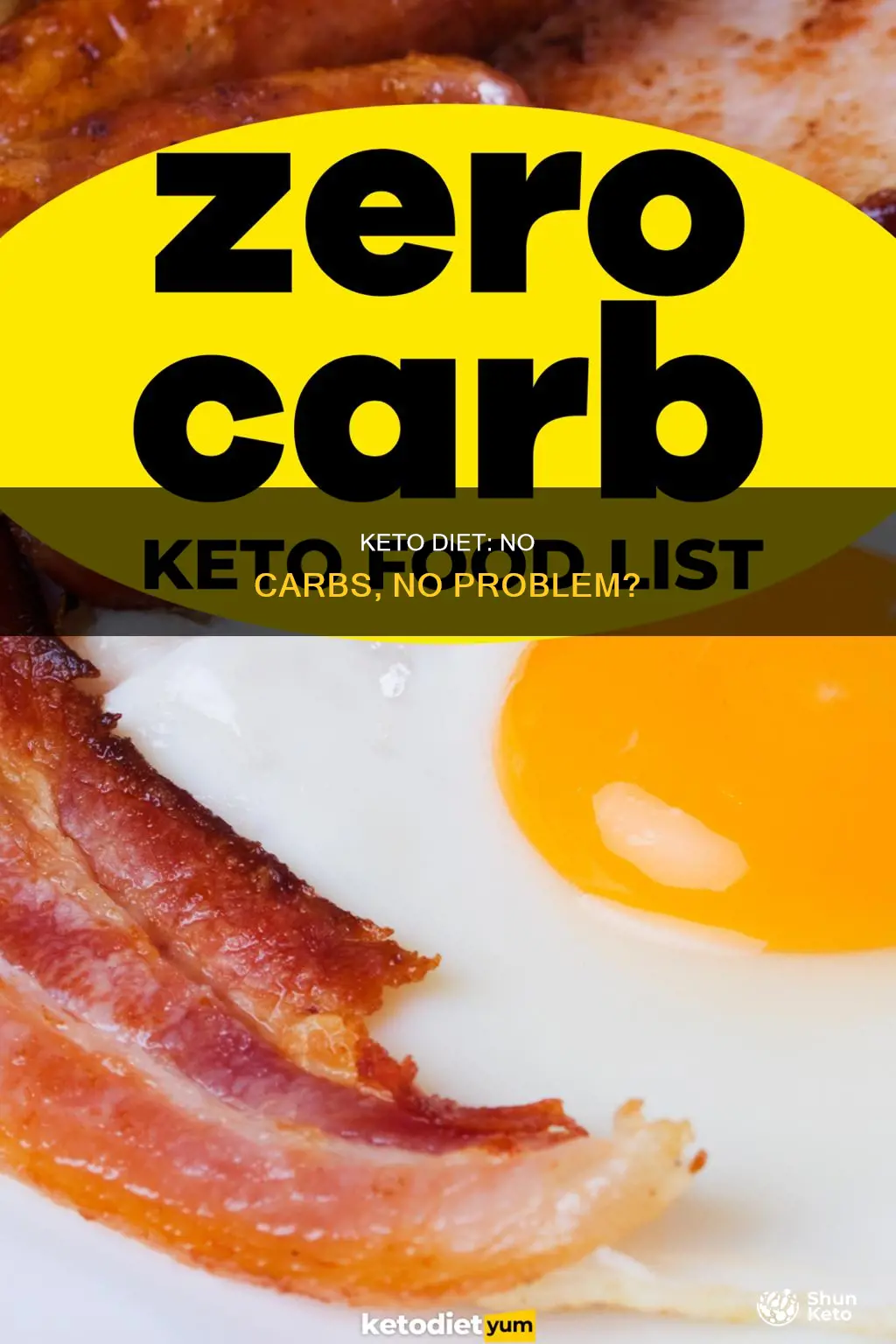 will the keto diet work if you eat no carbs