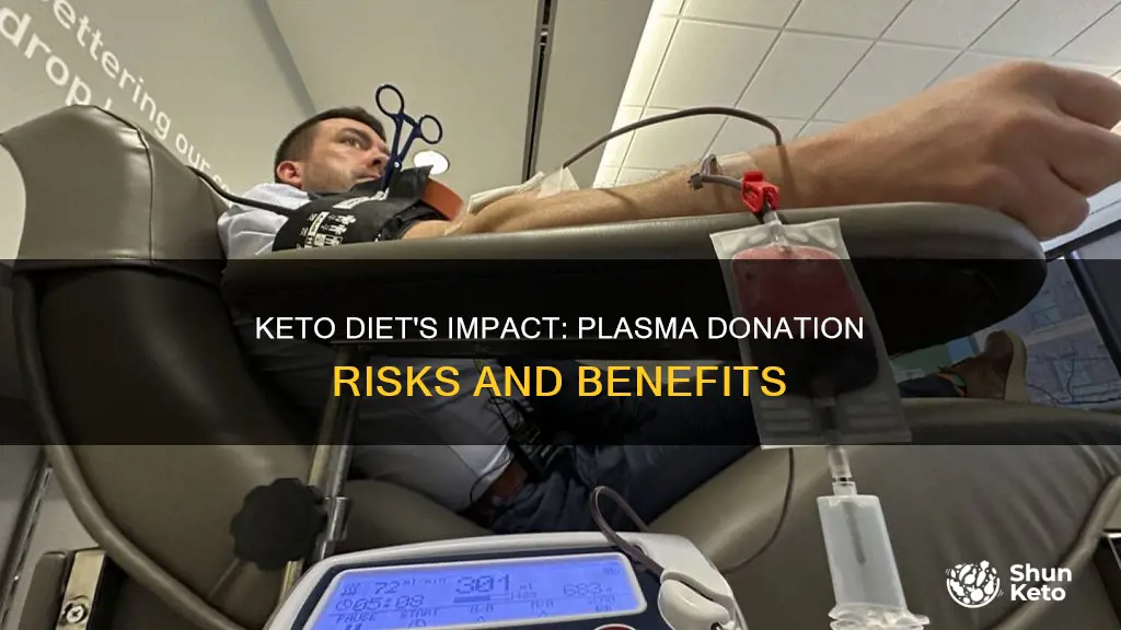 will the ketone diet mess up plasma donation