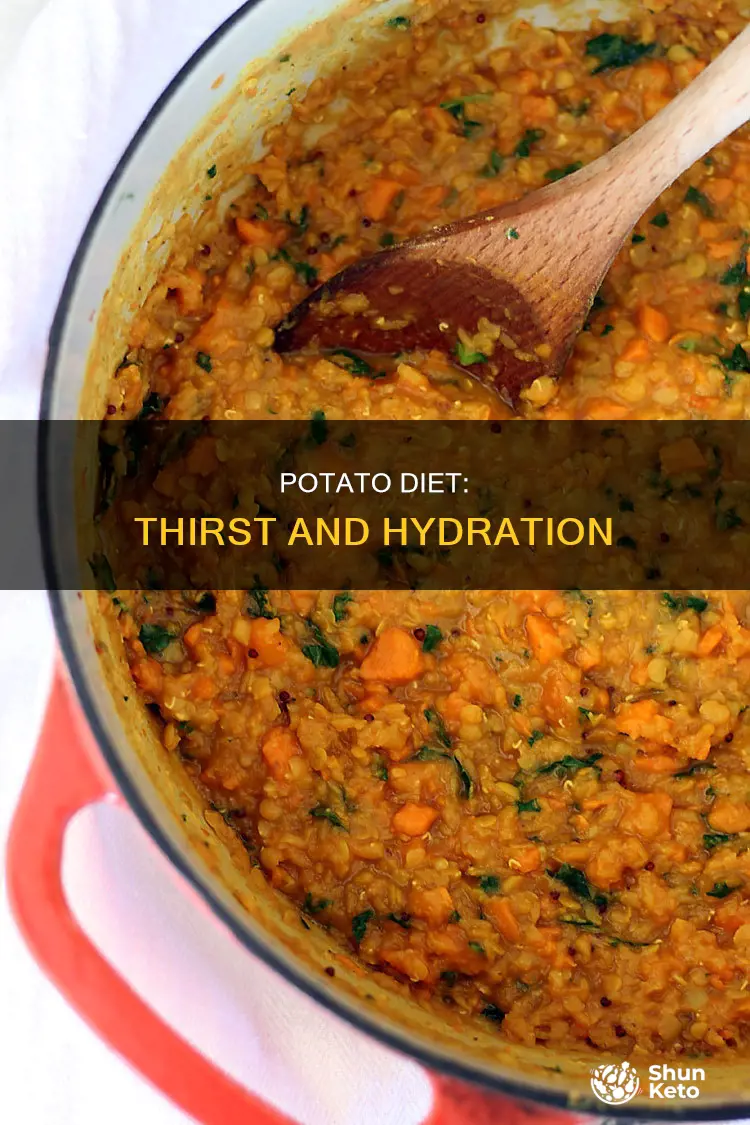 will the potato diet make me thirsty