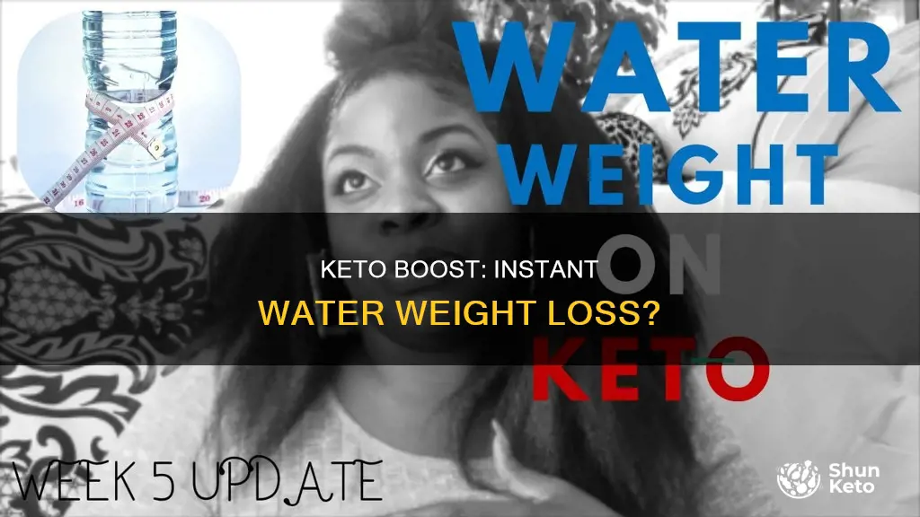 will there be immediate water gsin using keto boost