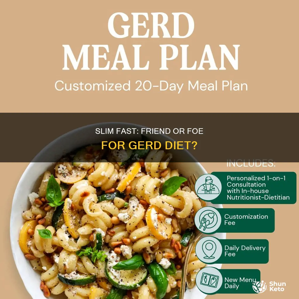 would slim fast be ok on gerd diet